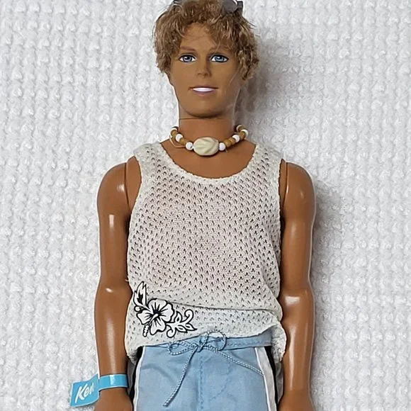 (SOLD) Ken Beach Summer Barbie Doll Vintage Original Genuine Loose - Picture 1 of 12